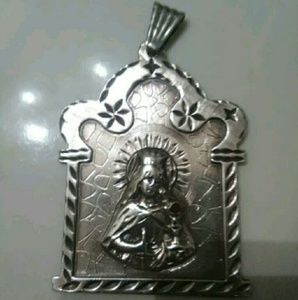 925 heavy ,silver (saint) pendant ! Chain not incl